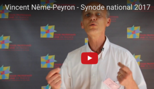 le Pasteur Nême-Peyron, nouveau président de la commission des ministères