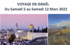 Voyage en Israël en mars 2022