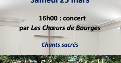 Week-end inaugural du temple de Bourges – Chants sacrés