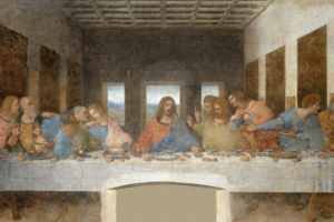 Le dernier repas du Christ : un texte, un tableau