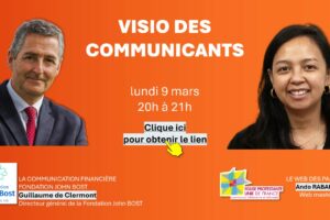 Visio des Communicants – lundi  9 mars de 20h à 21h ! S’inscrire ici